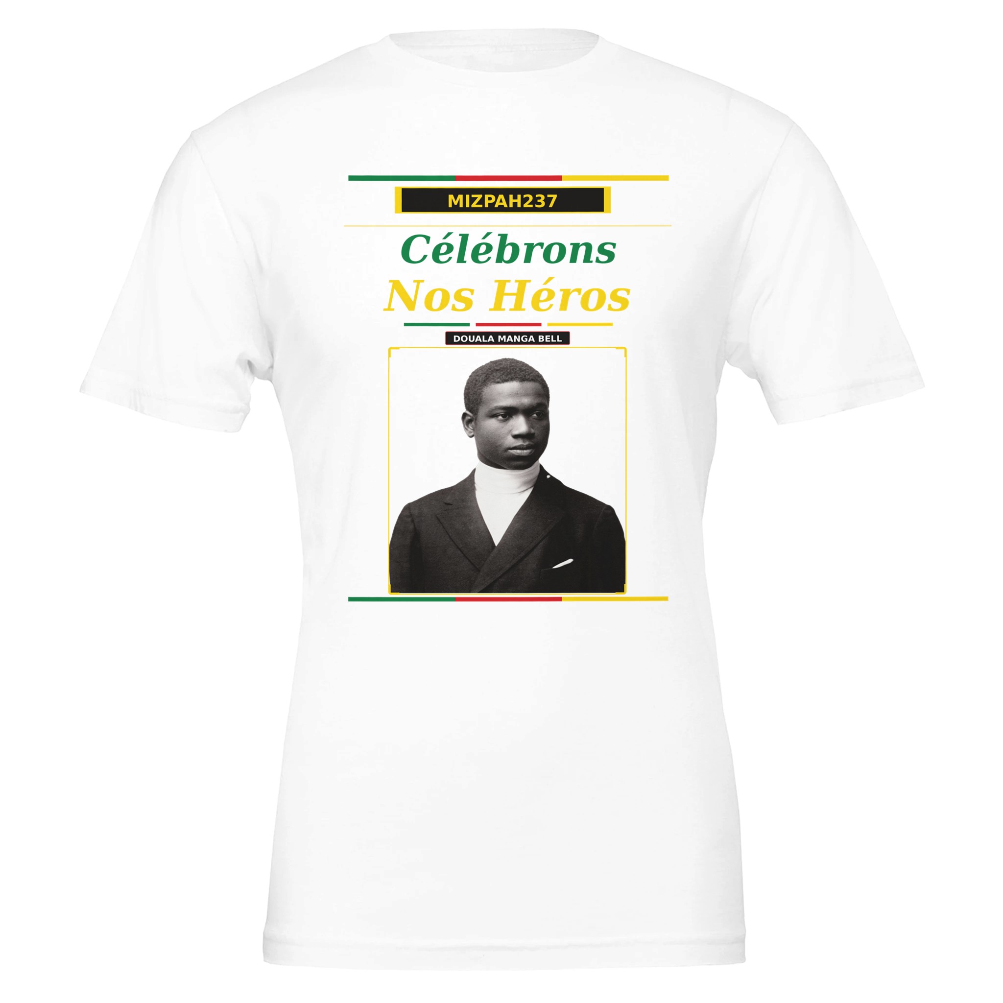 douala manga bell — t shirt mémoriel | mizpah237 | snh 2026 | célébrons nos héros da3ddd0c-bce3-47f0-b1f8-5c24c4add65d